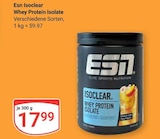 Isoclear Whey Protein Isolate Angebote von ESN bei GLOBUS Trier für 17,99 €