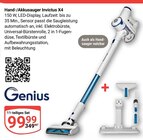 GLOBUS Kerpen - Hand-/Akkusauger Invictus X4 Angebot im Prospekt Hand-/Akkusauger Invictus X4 bei GLOBUS im Kerpen Prospekt für 99,99 €