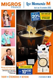Catalogue Migros France à Saint-Roch, avec 24 pages Prospectus Migros France à Saint-Roch, "Les Moments M", 24 pages, 04/10/2022 - 16/10/2022