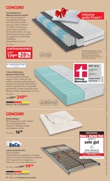 Matratzen Concord Matratze im Prospekt 