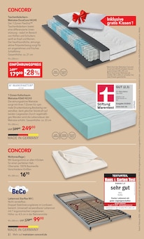 Matratzen Concord Prospekt der Woche "AUS LIEBE ZU GUTEM SCHLAF" Seite 2, 25.02.2026 bis 24.03.2026 für Schwentinental Aktueller Matratzen Concord Prospekt "AUS LIEBE ZU GUTEM SCHLAF" Seite 2 von 8 Seiten für Schwentinental