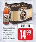 Weissbier von Franziskaner für 14,99 € bei EDEKA im Angebot Weissbier von Franziskaner im aktuellen EDEKA Prospekt