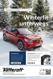 Volkswagen Prospekt "Auf ins Wintervergnügen" für Stadtoldendorf, 1 Seite, 01.01.2025 - 28.02.2025 Volkswagen Prospekt "Auf ins Wintervergnügen" für Stadtoldendorf, 1 Seite, 01.01.2025 - 28.02.2025