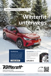 Aktueller Volkswagen Prospekt, "Auf ins Wintervergnügen", mit Angeboten der Woche, gültig von 01.01.2025 bis 01.01.2025