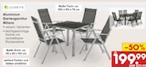 Aluminium Gartengarnitur Milano Angebote von Juskys bei Netto Marken-Discount Weiden für 199,99 €