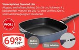 Viereckpfanne Diamond Lite Angebote von WOLL bei GLOBUS Pirmasens für 69,99 €