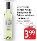 Sandgrube 13 Grüner Veltliner trocken bei EDEKA im Offenbach Prospekt für 3,99 €
