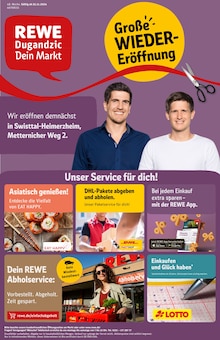 Aktueller REWE Prospekt "Dein Markt" Seite 1 von 2 Seiten