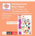 Holzbausteine Bunt / Natur von Eichhorn im aktuellen V-Markt Prospekt für 8,99 €