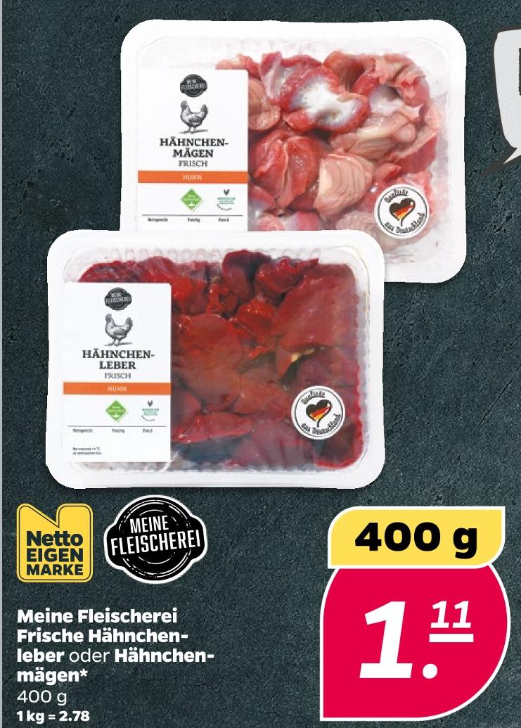 Frische Hähnchenmägen