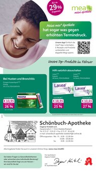 Aktueller mea - meine apotheke Prospekt (Walddorfhäslach, 4 Seiten zum blättern mea - meine apotheke Prospekt Unsere Februar-Angebote mit 4 Seiten