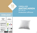 Oreiller "Anti-acarien" - TEX HOME en promo chez Carrefour Mulhouse à 12,99 €