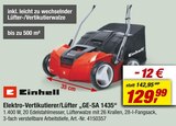 Elektro-Vertikutierer/Lüfter "GE-SA 1435" Angebote von Einhell bei toom Baumarkt Heilbronn für 129,99 €