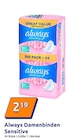 Action Herten - Damenbinden Sensitive Angebot im Prospekt Damenbinden Sensitive bei Action im Herten Prospekt für 2,19 €