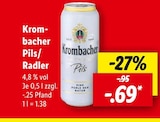 Krombacher Pils/Radler Angebote bei Lidl Weiden für 0,69 €