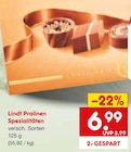 Pralinen Spezialitäten im Angebot bei Netto Marken-Discount in Weiden Pralinen Spezialitäten Angebote von Lindt bei Netto Marken-Discount Weiden für 6,99 €