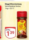 Würzmischung im Angebot bei GLOBUS in Bruchsal Würzmischung Angebote von Maggi bei GLOBUS Bruchsal für 1,39 €
