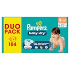 Couches "Duo Pack" - PAMPERS - Carrefour Market à Bondy Couches "Duo Pack" - PAMPERS en promo chez Carrefour Market Bondy à 19,73 €