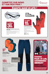 Promos Vêtements dans le catalogue "POUR BIEN RÉNOVER COMPTEZ SUR NOUS…" de Gedimat Vêtements en promo dans le catalogue Gedimat à la page 15