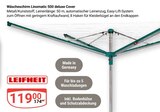 Wäscheschirm Linomatic 500 deluxe Cover Angebote von Leifheit bei GLOBUS Amberg für 119,00 €