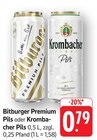 Premium Pils Angebote von Bitburger bei E center Schwäbisch Gmünd für 0,79 €