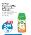 Freshmatic Max Lufterfrischer Nachfüller von AirWick im aktuellen V-Markt Prospekt für 3,99 €