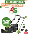 Tondeuse à batterie 48 V - GREENWORKS en promo chez Mr. Bricolage Angoulême à 429,00 €