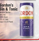 Gin & Tonic Angebote von Gordon's bei Trinkgut Ahaus für 1,99 €