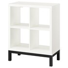 Regal mit Untergestell weiß/schwarz von KALLAX im aktuellen IKEA Prospekt für 54,99 €