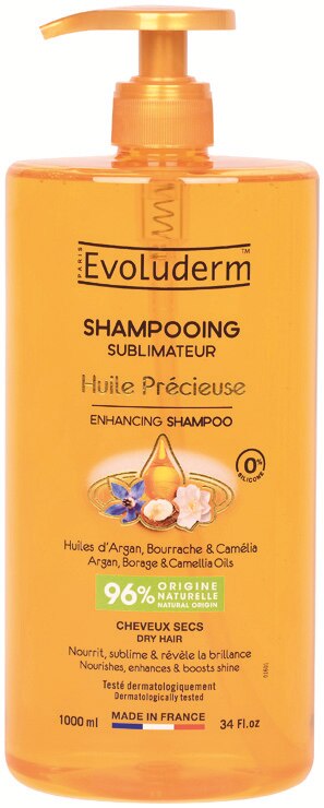 EVOLUDERM Shampooing sublimateur Huile Précieuse