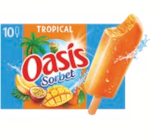 10 bâtonnets glacés tropical - Oasis en promo chez Supeco 10 bâtonnets glacés tropical - Oasis dans le catalogue Supeco