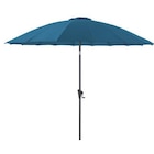 Parasol pagode à manivelle en aluminium et toile polyester bleu - diamètre 300 cm - BOTANIC® - Botanic à Saint-Maur-des-Fossés Parasol pagode à manivelle en aluminium et toile polyester bleu - diamètre 300 cm - BOTANIC® en promo chez Botanic Saint-Maur-des-Fossés à 89,99 €