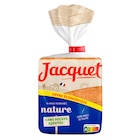 Pain de mie sans sucres ajoutés "Offre Économique" - JACQUET dans le catalogue Carrefour