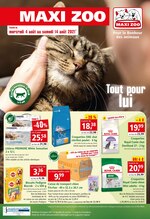 Catalogue Maxi Zoo à Le Chesnay, avec 8 pages Prospectus Maxi Zoo à Le Chesnay, "Tout pour lui ", 8 pages, 04/08/2021 - 14/08/2021