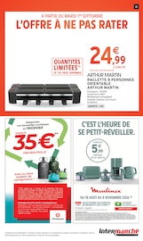 Promos Appareil Raclette dans le catalogue "Intermarché" de Intermarché Super Appareil Raclette en promo dans le catalogue Intermarché Super à la page 35