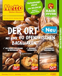 Netto Marken-Discount Prospekt für Bad Dürrheim: "DER ORT MIT ÜBER 60 OFENFRISCHEN BACKWAREN.", 6 Seiten, 30.04.2024 - 04.05.2024