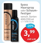 Haarspray von Syoss für 3,99 € bei budni im Angebot Haarspray von Syoss im aktuellen budni Prospekt