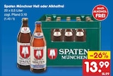 Münchner Hell oder Alkoholfrei Angebote von Spaten München bei Netto Marken-Discount Elmshorn für 13,99 €