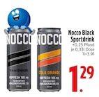 Black Sportdrink im Angebot bei EDEKA in Pocking Black Sportdrink Angebote von Nocco bei EDEKA Pocking für 1,29 €