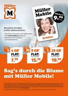 Müller Prospekt Sag's durch die Blume mit Müller Mobile!