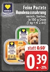 Feine Pastete Hundenassnahrung Angebote von EDEKA Herzstücke bei E center Menden für 0,39 €