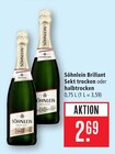 Brillant Sekt trocken Angebote von Söhnlein bei Marktkauf Ludwigsburg für 2,69 €