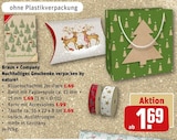 Nachhaltiges Geschenke verpacken by nature³ Angebote von Braun + Company bei REWE Leonberg für 1,69 €