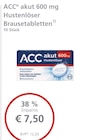 LINDA Premiumapotheke Nördlingen - ACC akut 600 mg Hustenlöser Brausetabletten Angebot im Prospekt ACC akut 600 mg Hustenlöser Brausetabletten bei LINDA Premiumapotheke im Nördlingen Prospekt für 7,50 €