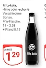 Fritz-kola, -limo oder -schorle bei GLOBUS im Jena Prospekt für 1,29 €