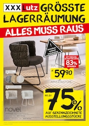 XXXLutz Möbelhäuser Prospekt: "GRÖSSTE LAGERRÄUMUNG", 12 Seiten, 20.04.2026 - 03.05.2026