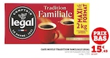 Promo Café moulu Tradition Familiale à 15,49 € dans le catalogue Super U à Arcomie