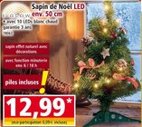Promo Sapin de Noël LED à 12,99 € dans le catalogue Norma à Mattaincourt
