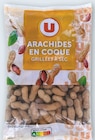 Arachides en coque grillées à sec - U en promo à 2,80 € chez Hyper U Arachides en coque grillées à sec - U dans le catalogue Hyper U