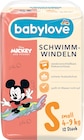 Schwimmwindeln Disney Gr. Small (4-9 kg) Angebote von babylove bei dm-drogerie markt Würzburg für 3,75 €